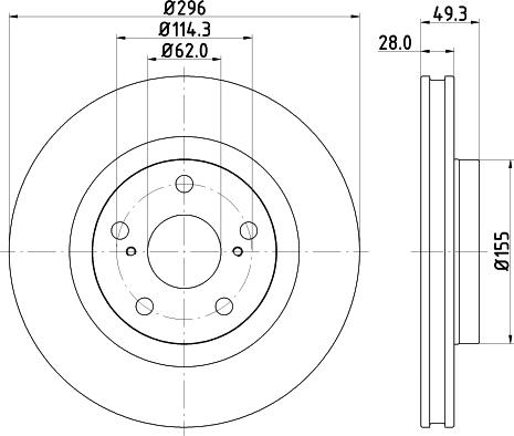 Nisshinbo ND1048K - Əyləc Diski furqanavto.az