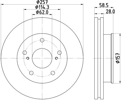 Nisshinbo ND1054 - Əyləc Diski furqanavto.az