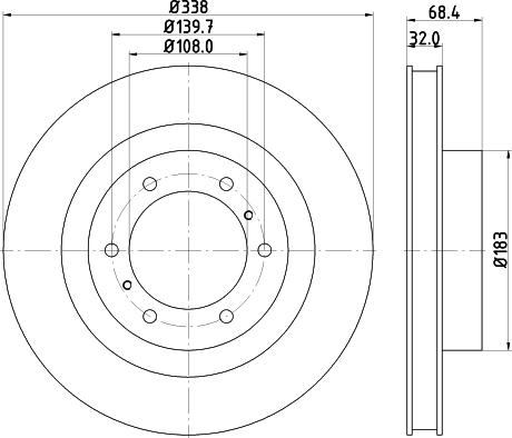 Nisshinbo ND1058K - Əyləc Diski furqanavto.az