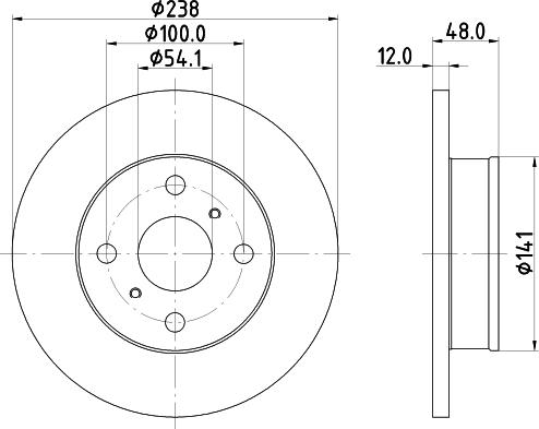 Nisshinbo ND1064K - Əyləc Diski furqanavto.az