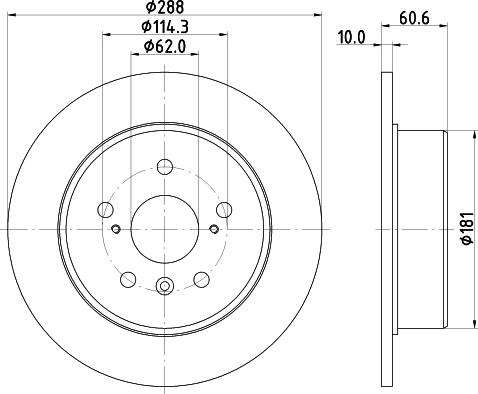 Nisshinbo ND1005K - Əyləc Diski furqanavto.az