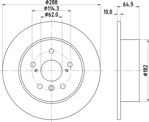 Nisshinbo ND1001K - Əyləc Diski furqanavto.az