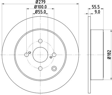 Nisshinbo ND1002K - Əyləc Diski furqanavto.az