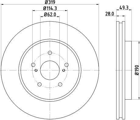 Nisshinbo ND1018K - Əyləc Diski furqanavto.az