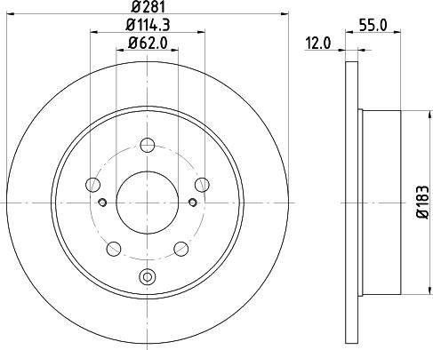 Nisshinbo ND1013K - Əyləc Diski furqanavto.az