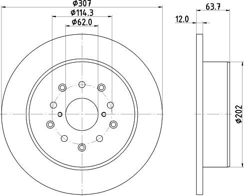 Nisshinbo ND1038K - Əyləc Diski furqanavto.az