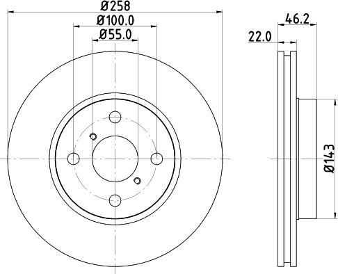 Nisshinbo ND1026K - Əyləc Diski furqanavto.az