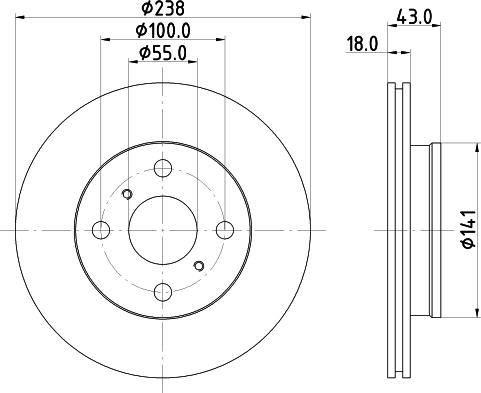 Nisshinbo ND1073K - Əyləc Diski furqanavto.az