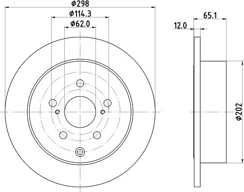 Nisshinbo ND1146K - Əyləc Diski furqanavto.az