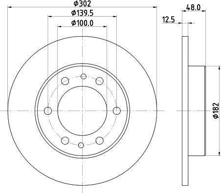 Nisshinbo ND1163K - Əyləc Diski furqanavto.az