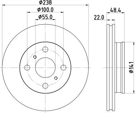 Nisshinbo ND1108 - Əyləc Diski furqanavto.az