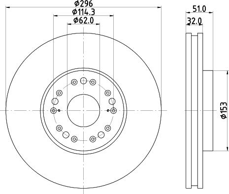 Nisshinbo ND1115K - Əyləc Diski furqanavto.az