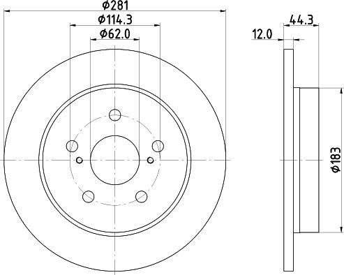 Nisshinbo ND1111K - Əyləc Diski furqanavto.az