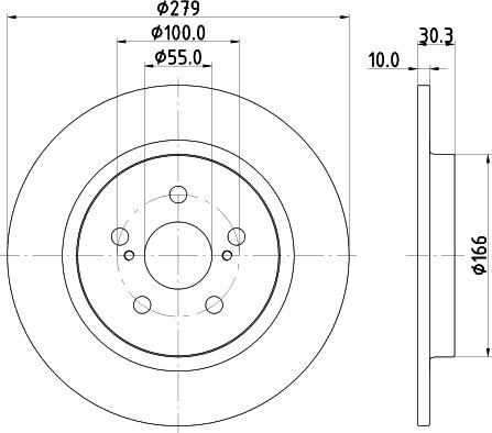 Nisshinbo ND1112K - Əyləc Diski furqanavto.az