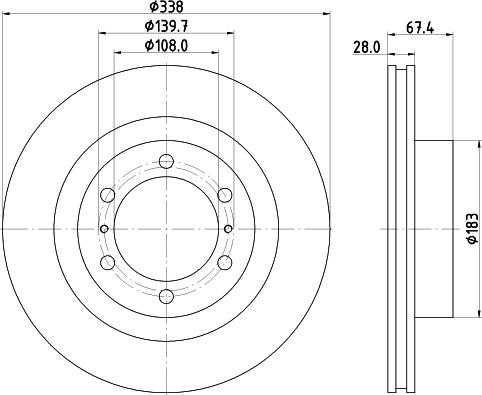 Nisshinbo ND1134K - Əyləc Diski furqanavto.az