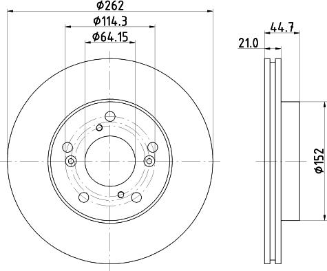 Nisshinbo ND8058K - Əyləc Diski furqanavto.az