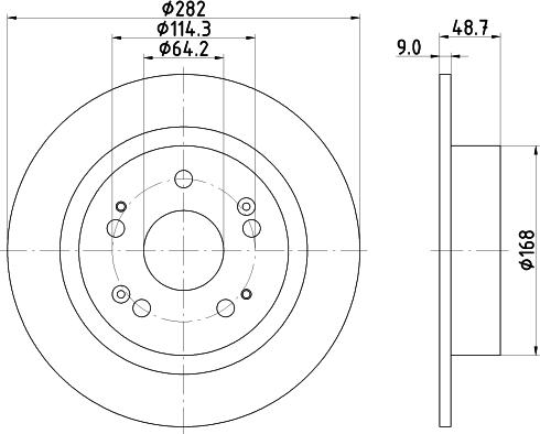 Nisshinbo ND8006K - Əyləc Diski furqanavto.az