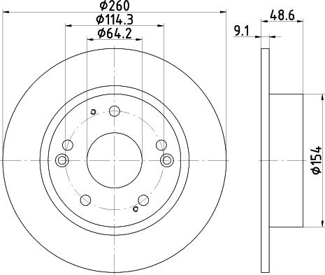 Nisshinbo ND8026K - Əyləc Diski furqanavto.az