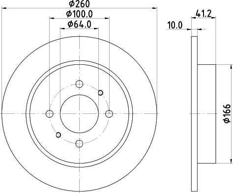 Nisshinbo ND3041 - Əyləc Diski furqanavto.az