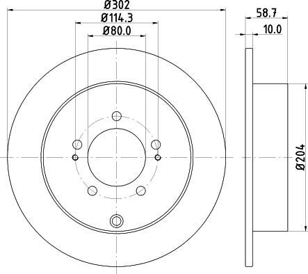 Nisshinbo ND3002K - Əyləc Diski furqanavto.az