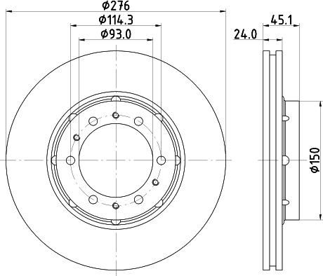 Nisshinbo ND3017 - Əyləc Diski furqanavto.az