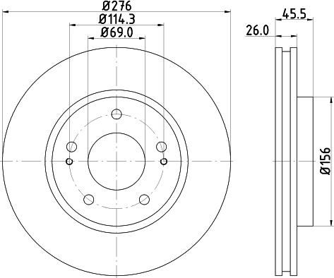 Nisshinbo ND3030K - Əyləc Diski furqanavto.az