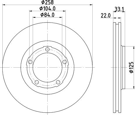 Nisshinbo ND3021 - Əyləc Diski furqanavto.az