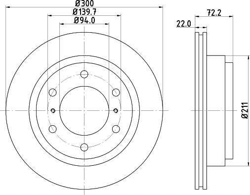 Nisshinbo ND3022K - Əyləc Diski furqanavto.az