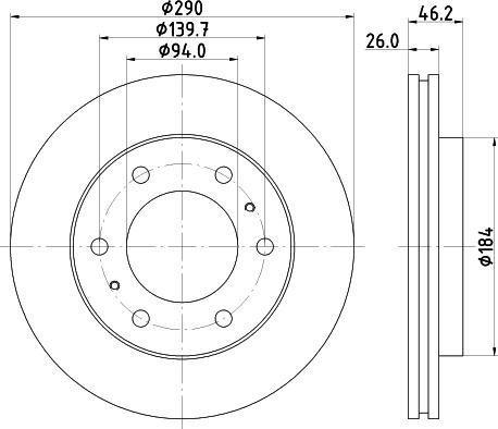 Nisshinbo ND3027K - Əyləc Diski furqanavto.az