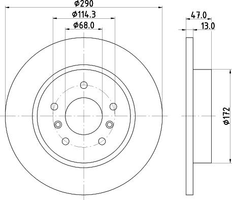 Nisshinbo ND2048K - Əyləc Diski furqanavto.az