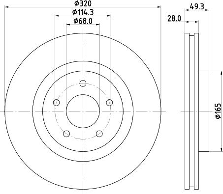 Nisshinbo ND2051K - Əyləc Diski furqanavto.az