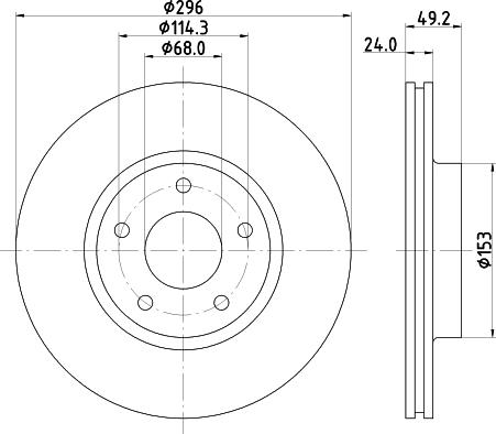 Nisshinbo ND2080K - Əyləc Diski furqanavto.az