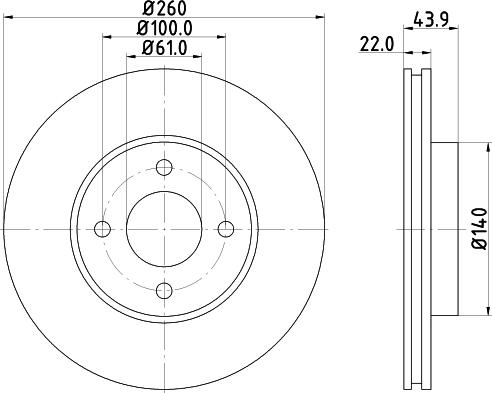 Nisshinbo ND2035K - Əyləc Diski furqanavto.az