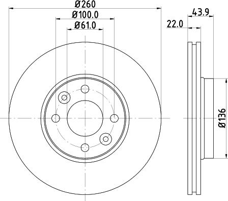 Nisshinbo ND2030K - Əyləc Diski furqanavto.az