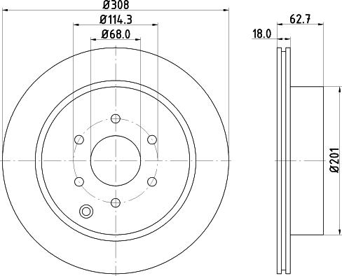 Nisshinbo ND2032K - Əyləc Diski furqanavto.az