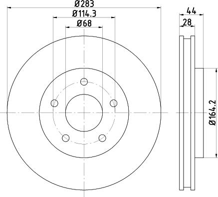 Nisshinbo ND2078K - Əyləc Diski furqanavto.az