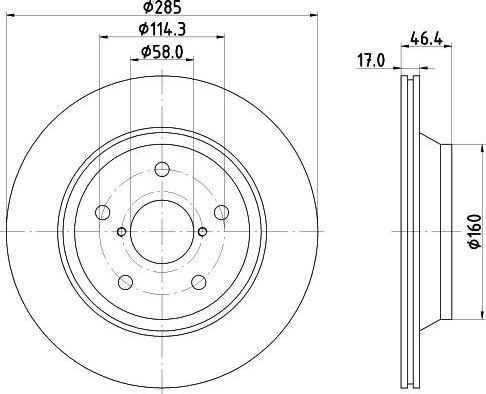 Nisshinbo ND7019K - Əyləc Diski furqanavto.az