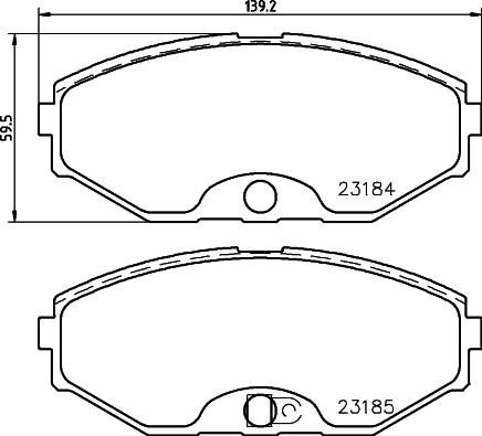 BOSCH 0 986 AB2 227 - Əyləc altlığı dəsti, əyləc diski furqanavto.az