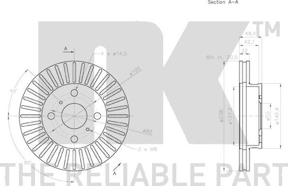 NK 3145174 - Əyləc Diski furqanavto.az