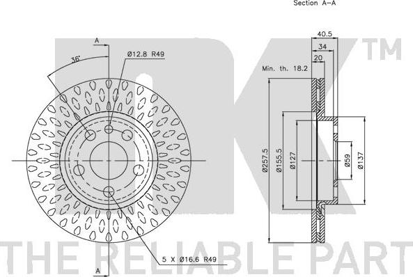 NK 311923 - Əyləc Diski furqanavto.az