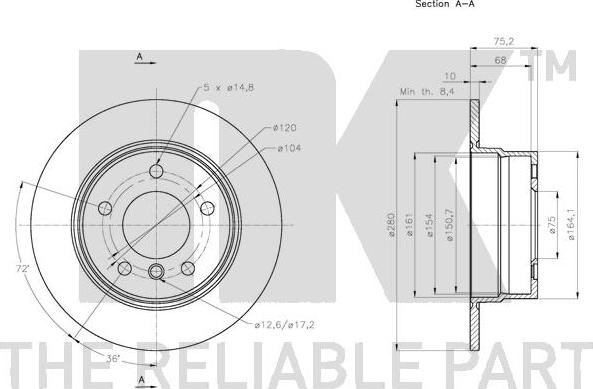 NK 311586 - Əyləc Diski furqanavto.az