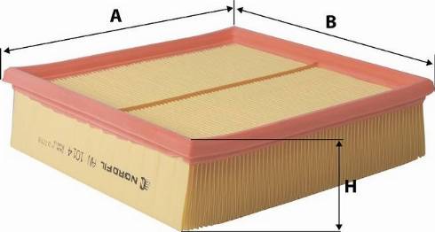NORDFIL AN1014 - Hava filtri furqanavto.az