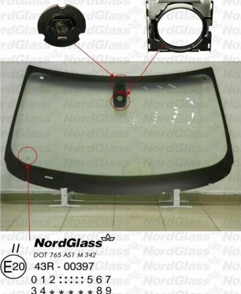 NordGlass 4044951 - Qabaq şüşəsi furqanavto.az