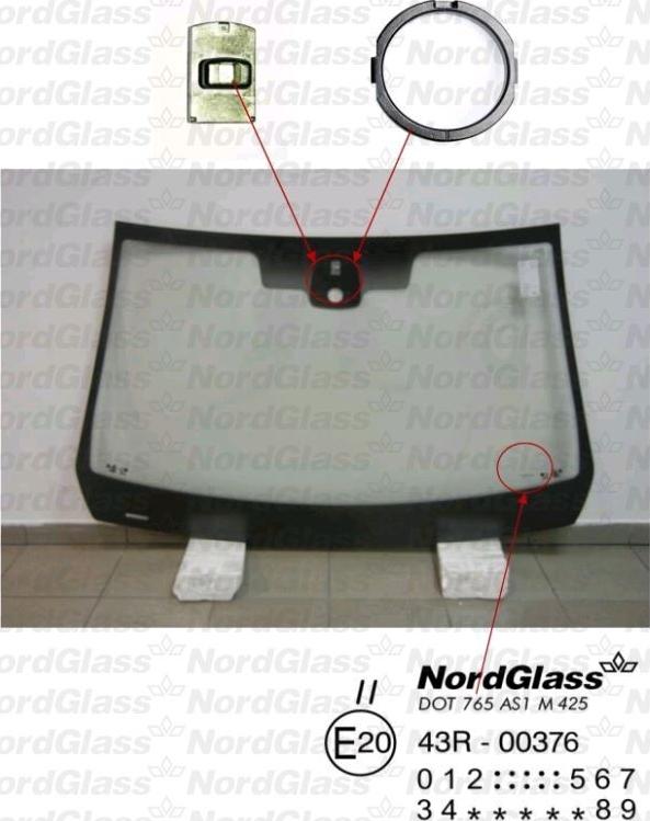 NordGlass 4043405 - Qabaq şüşəsi furqanavto.az