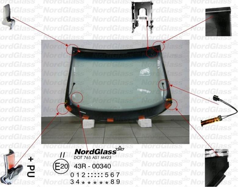 NordGlass 4043703 - Qabaq şüşəsi furqanavto.az