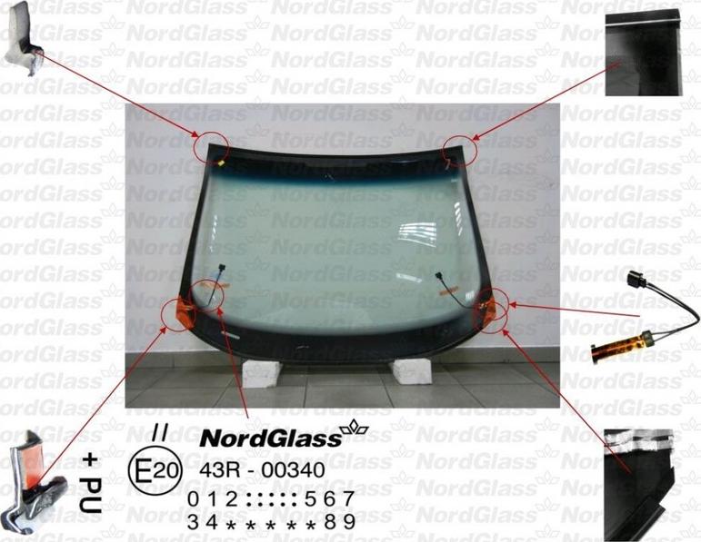 NordGlass 4043702 - Qabaq şüşəsi furqanavto.az