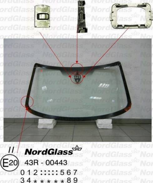 NordGlass 4043714 - Qabaq şüşəsi furqanavto.az