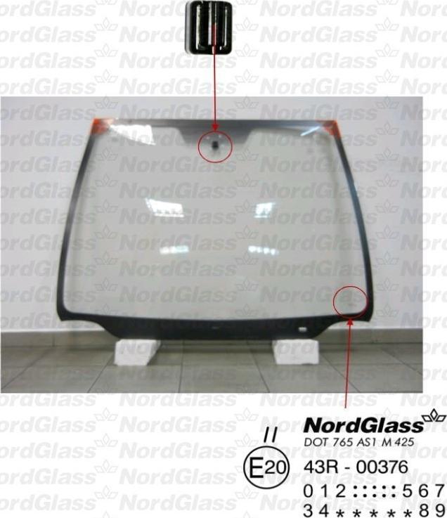 NordGlass 4043711 - Qabaq şüşəsi furqanavto.az