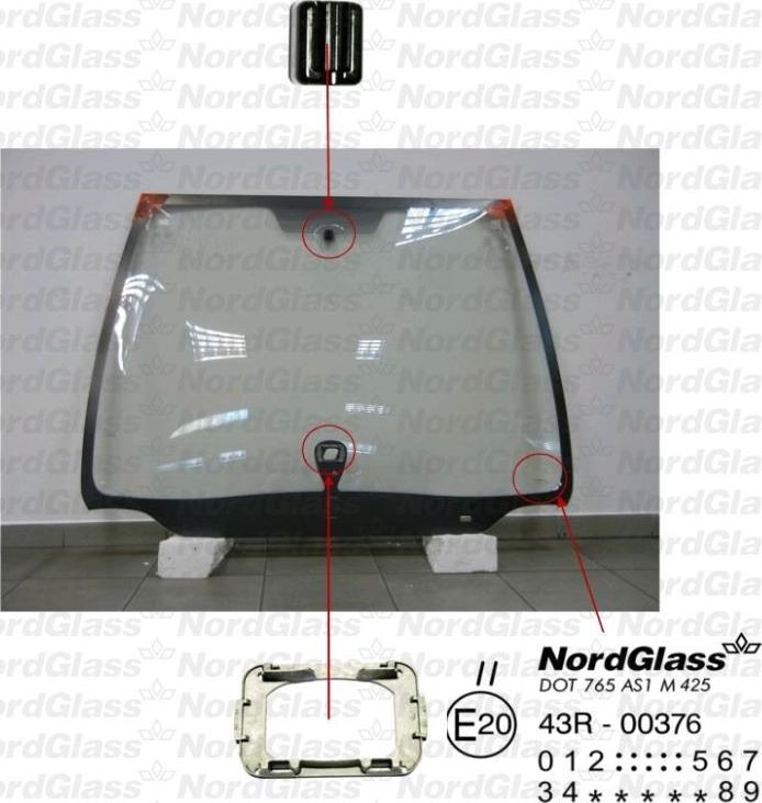 NordGlass 4043712 - Qabaq şüşəsi furqanavto.az