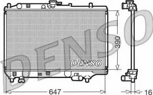 NPS DRM44006 - Radiator, mühərrikin soyudulması furqanavto.az